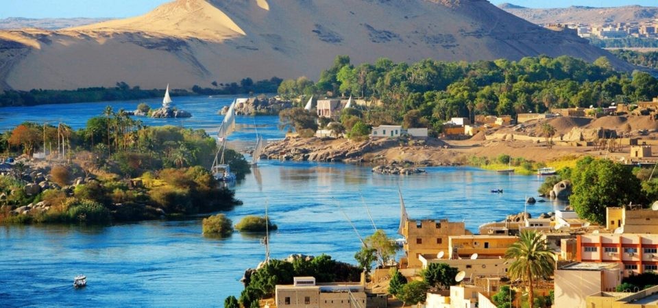 Aswan Felucca ride in The River Nile